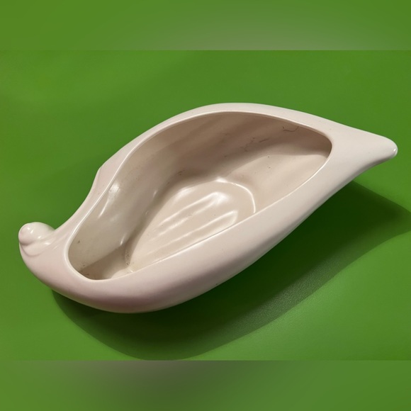 Vintage deco ceramic vase planter coffee table trinket dish modern art pottery - Picture 6 of 7